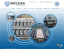 Tablet Screenshot of mecana.ch